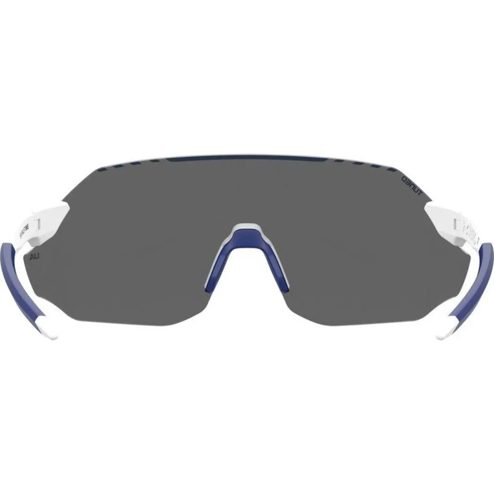 UNDER ARMOUR Sunglasses HALFTIME WWK White Frame Blue TUNED Lens with Case NEW